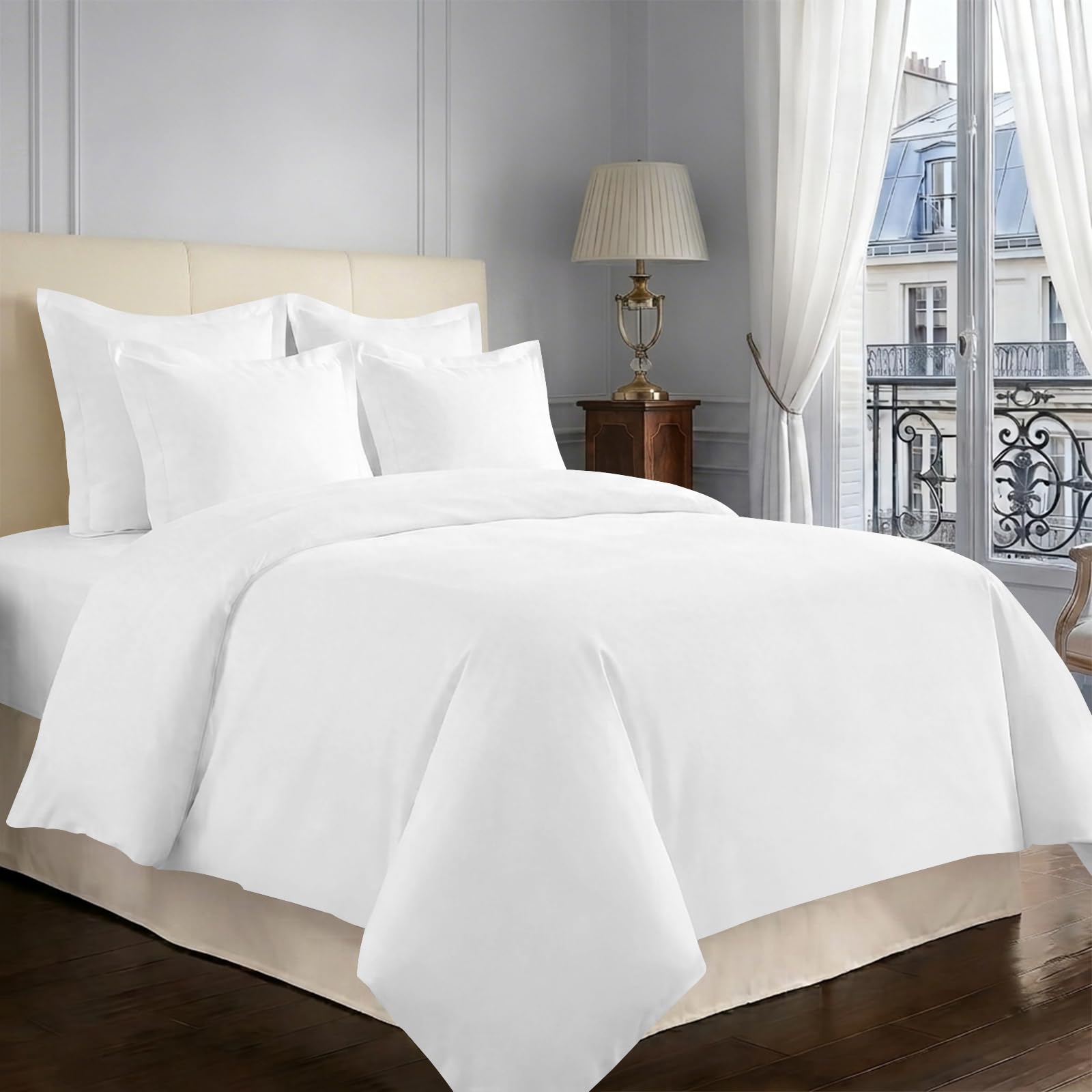 Housse de couette 200x200 coton blanc pour des nuits douillettes à deux