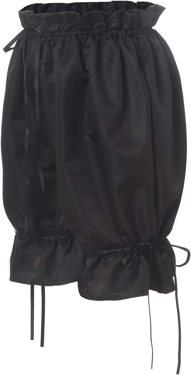 Nuoqi Womens Lolita Bloomers Maid Ruffle Pumpkin Pants Shorts