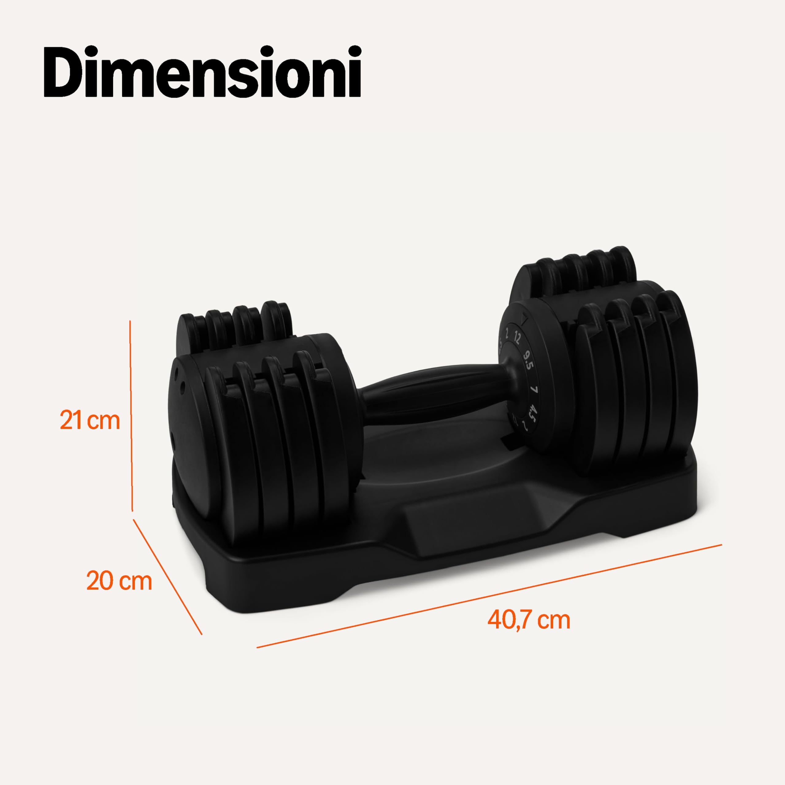 Amazon Basics Manubrio regolabile, manubrio singolo