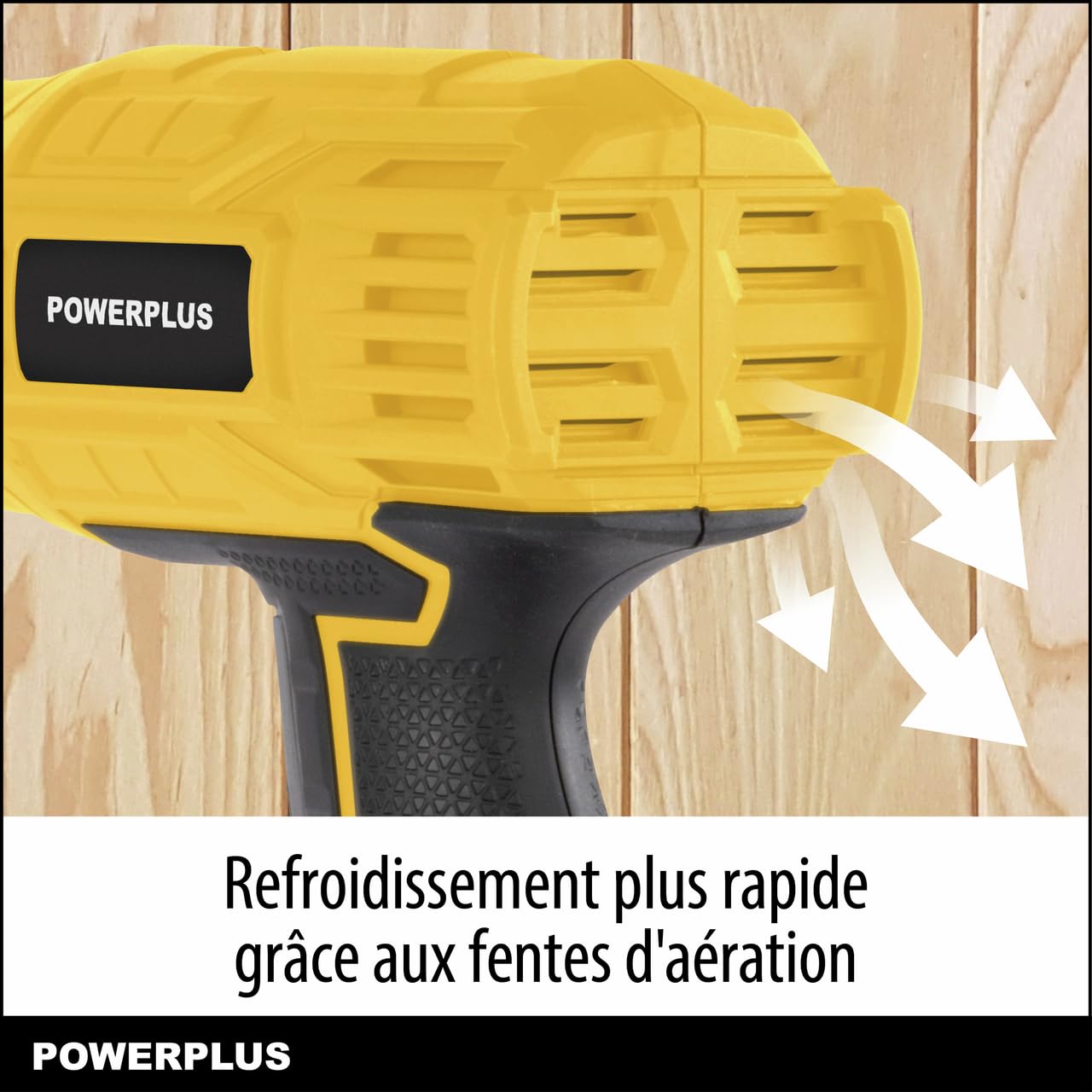 Powerplus Décapeur thermique POWX1015 - Décapeur thermique 2000W - 3 acc.
