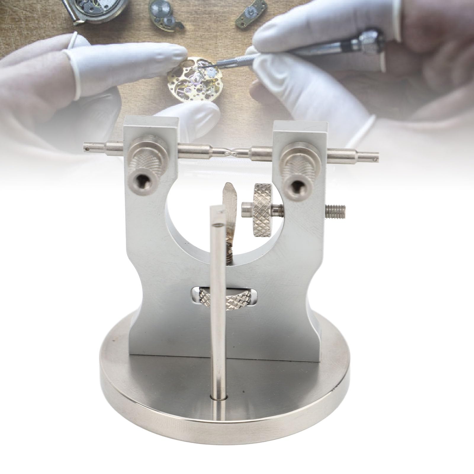 Yinhing Herramienta de Reparación de Rueda de Equilibrio de Reloj Herramienta de Calibración de Movimiento de Reloj Palanca de Equilibrio para Técnicos Reparadores de Relojeros con