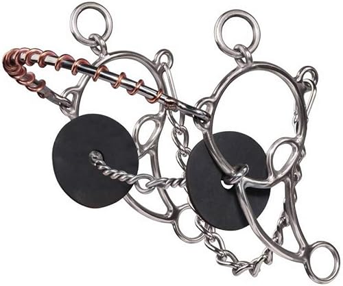 Vista 3 de Professional's Choice Sports Medicine Products Combo Snaffle Horse Bits - Alambre trenzado - Anillo liso - Pieza de boca de caballo salvavidas