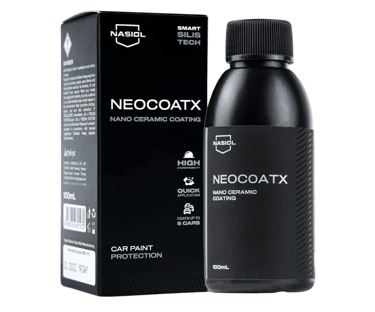NASIOL - NeoCoat X - Nano Ceramic Coating - Ochrona na 1 rok - 100ml