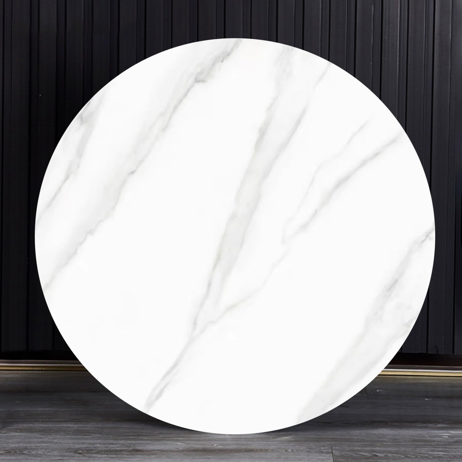 Vassoio Girevole Centrotavola in Ardesia, Lazy Susan Grande Tavolo da Pranzo Centrotavola, Rotondo Giradischi di 60 cm for Tavolino da caffè(White,24"/60cm)