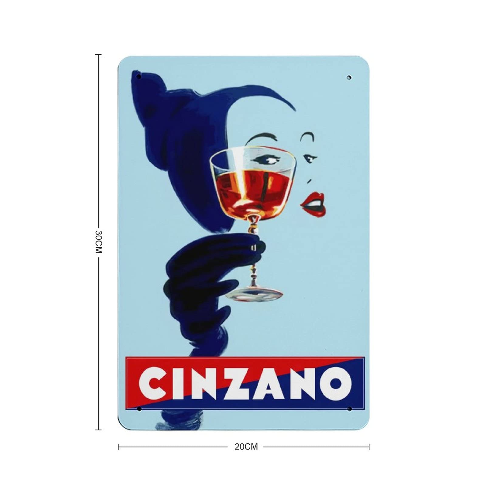 Plâtre publicitaire vintage CINZANO zebre - La Fée Caséine
