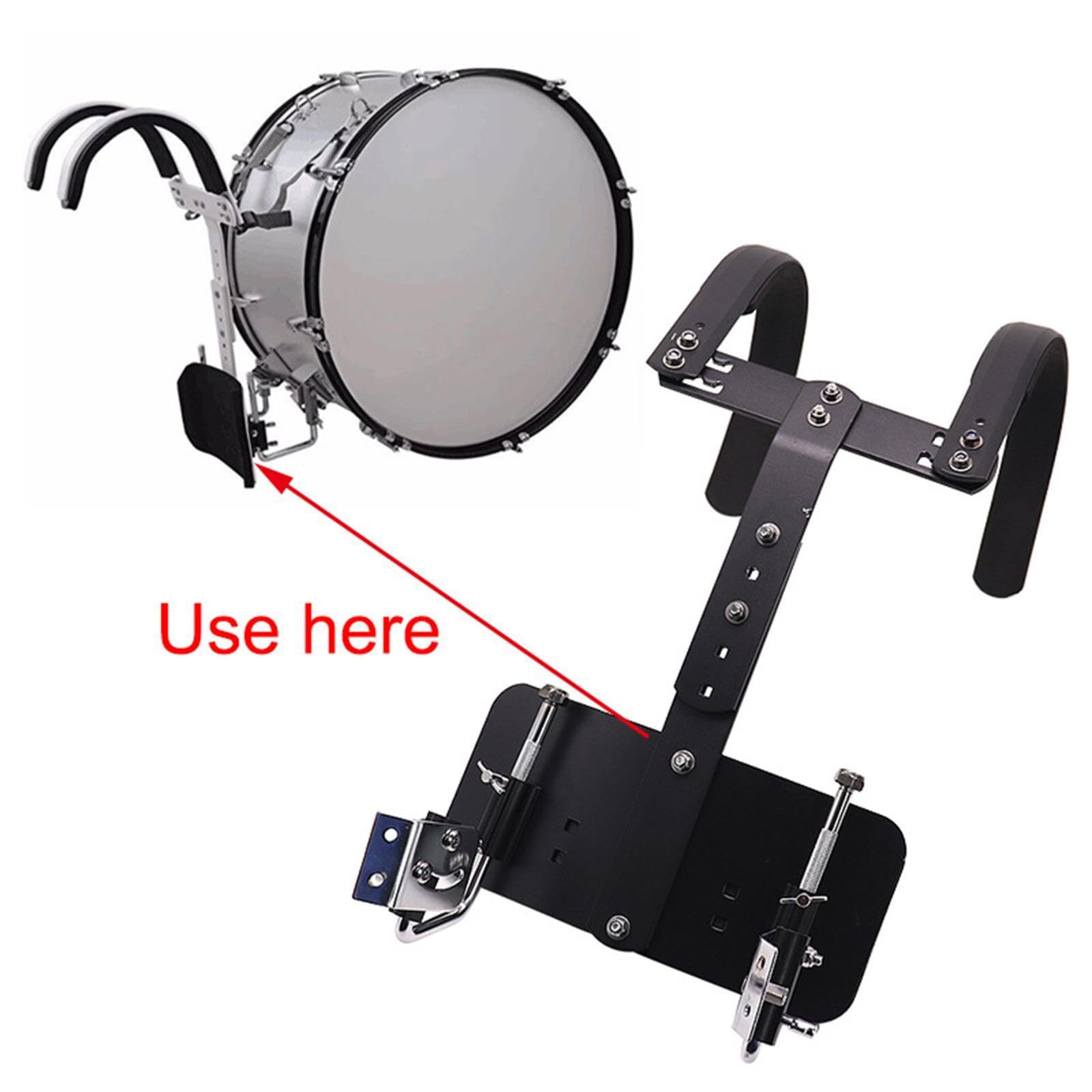 Snare Drum Carrier Drum Schultergurtkabelbaum, Aluminiumlegierung
