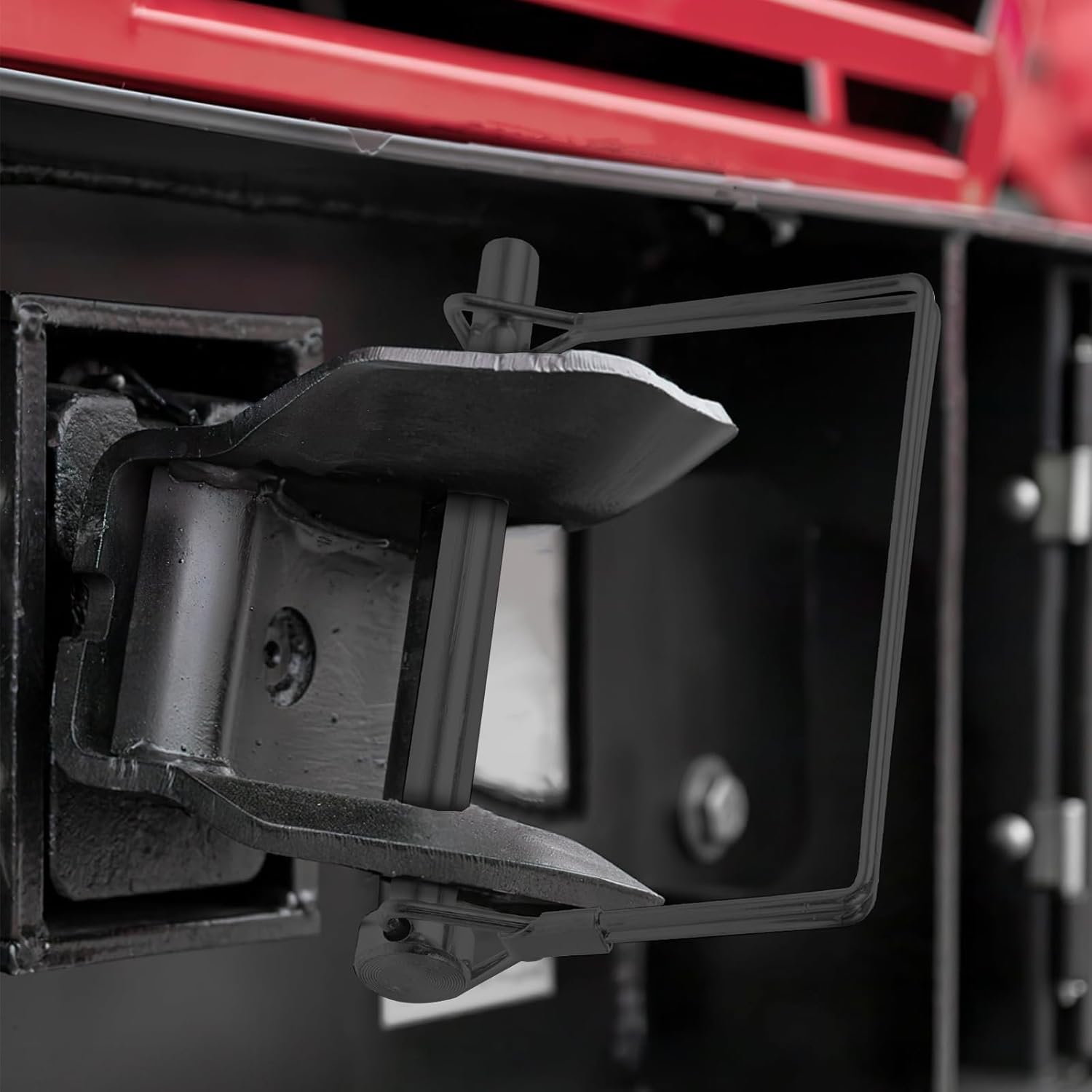 8 Stück Anhängerkupplungsstifte aus schwarzem Zink Stahl mit sicherem Verriegelungsclip für Abschleppwagen LKW Traktor Schnellspanner Zapfwelle (8)