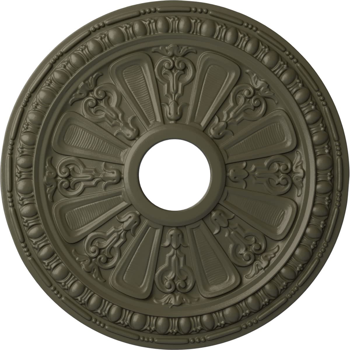 Ekena Millwork CM18RAWHF Raymond Ceiling Medallion fits Canopies up to 5 1/8, Witch Hazel