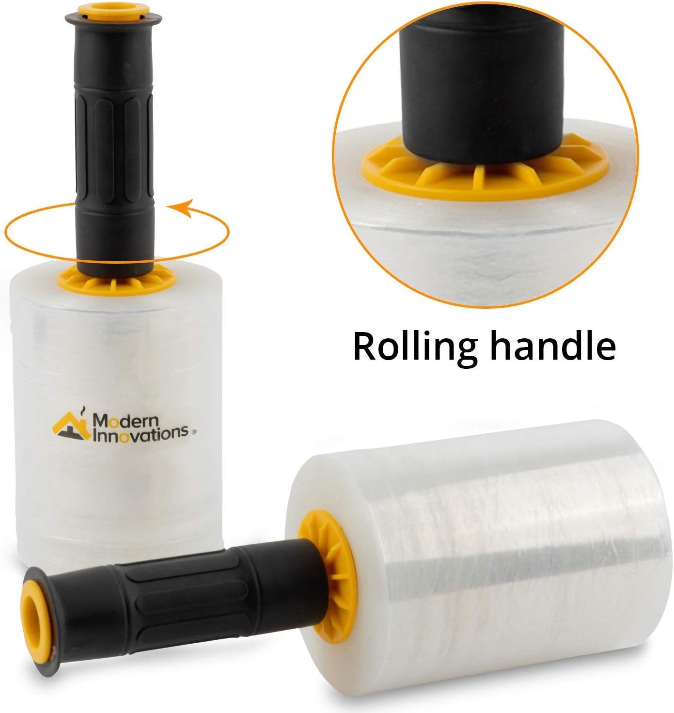 Modern Innovations Stretch Film Handles (2 Pack) Compatible with Modern Innovations 5-Inch and 15-Inch Stretch Wrap Film Rolls : Office Products