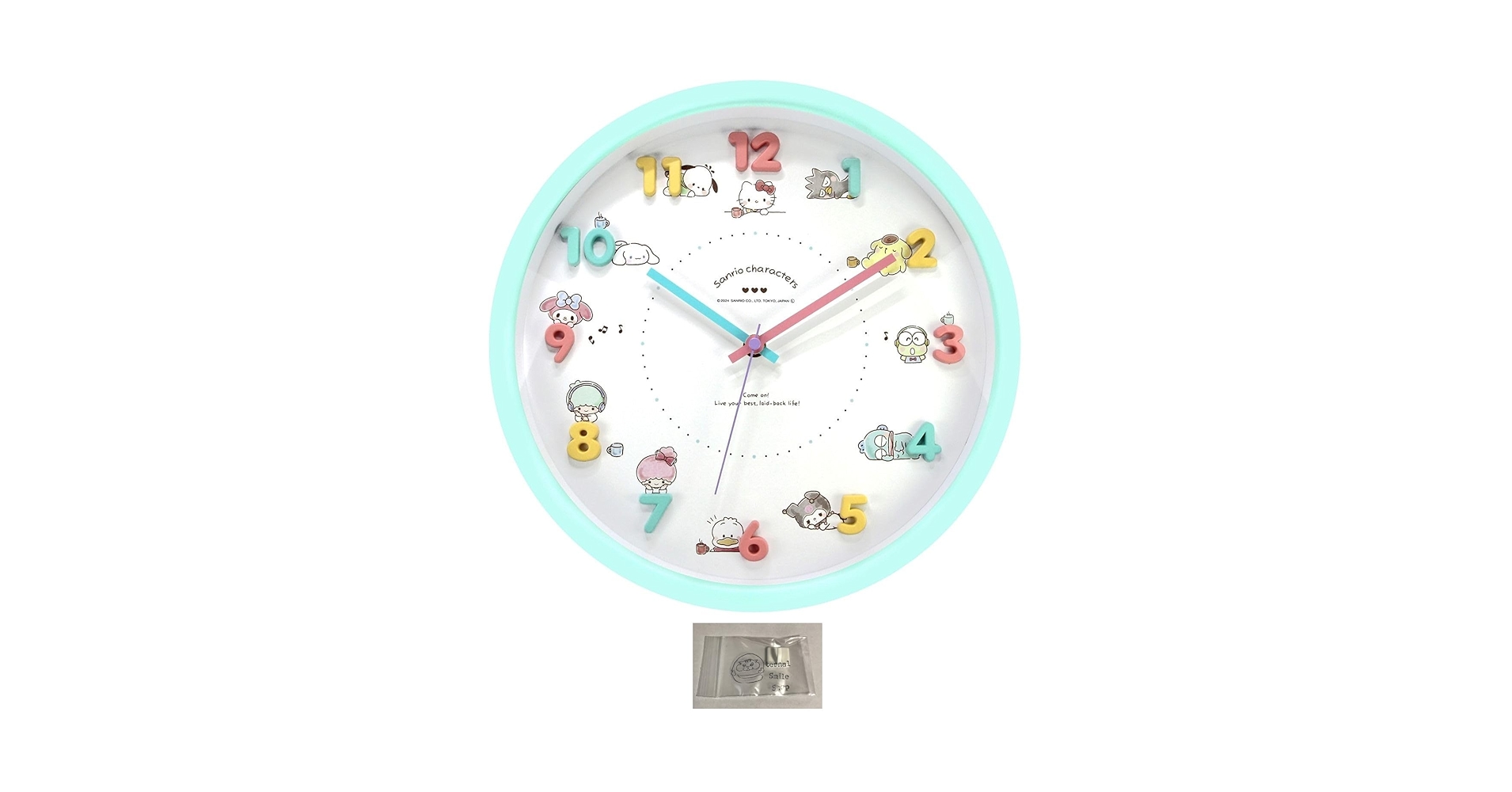 物語シリーズ×サンリオキャラクターズ　アクリル壁掛け時計 172135421.jpg?cmsp_timestamp=