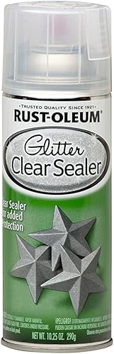 Rust-Oleum 267736 Specialty Glitter Spray, 10.25 onzas, sellador transparente