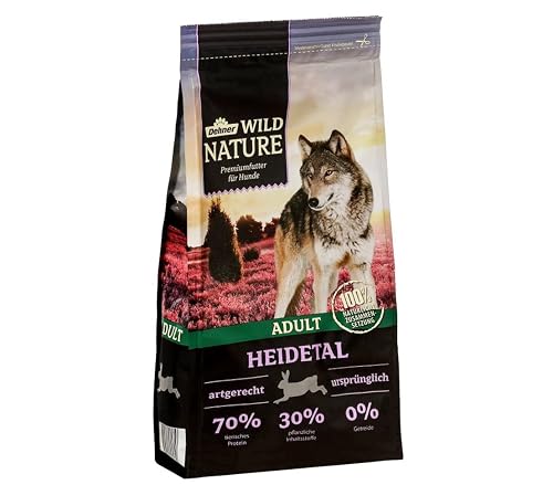 Dehner Wild Nature - Comida Seca para Perros Heidetal, sin Cereales, sin azúcar, para Perros Adultos…