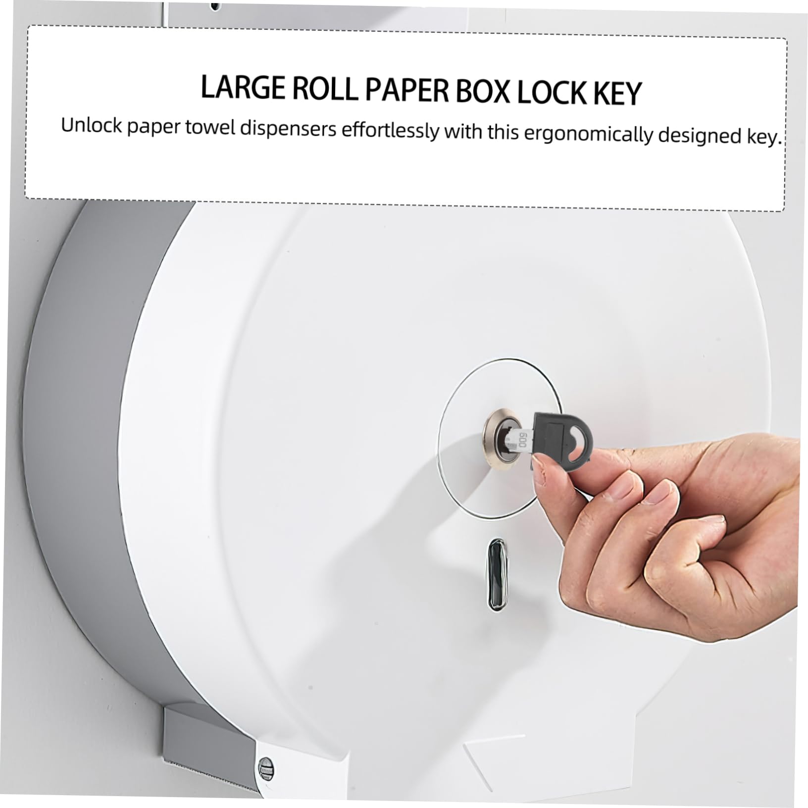 NAMOARLY 3pcs Paper Towel Dispenser Key Replacement Paper Towel Dispenser Key Toilet Dispenser Key Silver Commercial Toilet Paper Stainless Steel