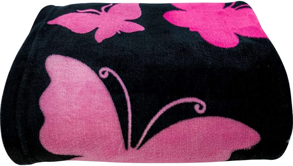 Pink Ribbon (Black) Breast Cancer Support Super Soft Throw Blanket - 50x60 Throw Blanket for Bedroom, Living Room, Spring Time, Holidays, Kids, Babies, Adults & Decor, Gifts - Hopsital Blankets - Image 7