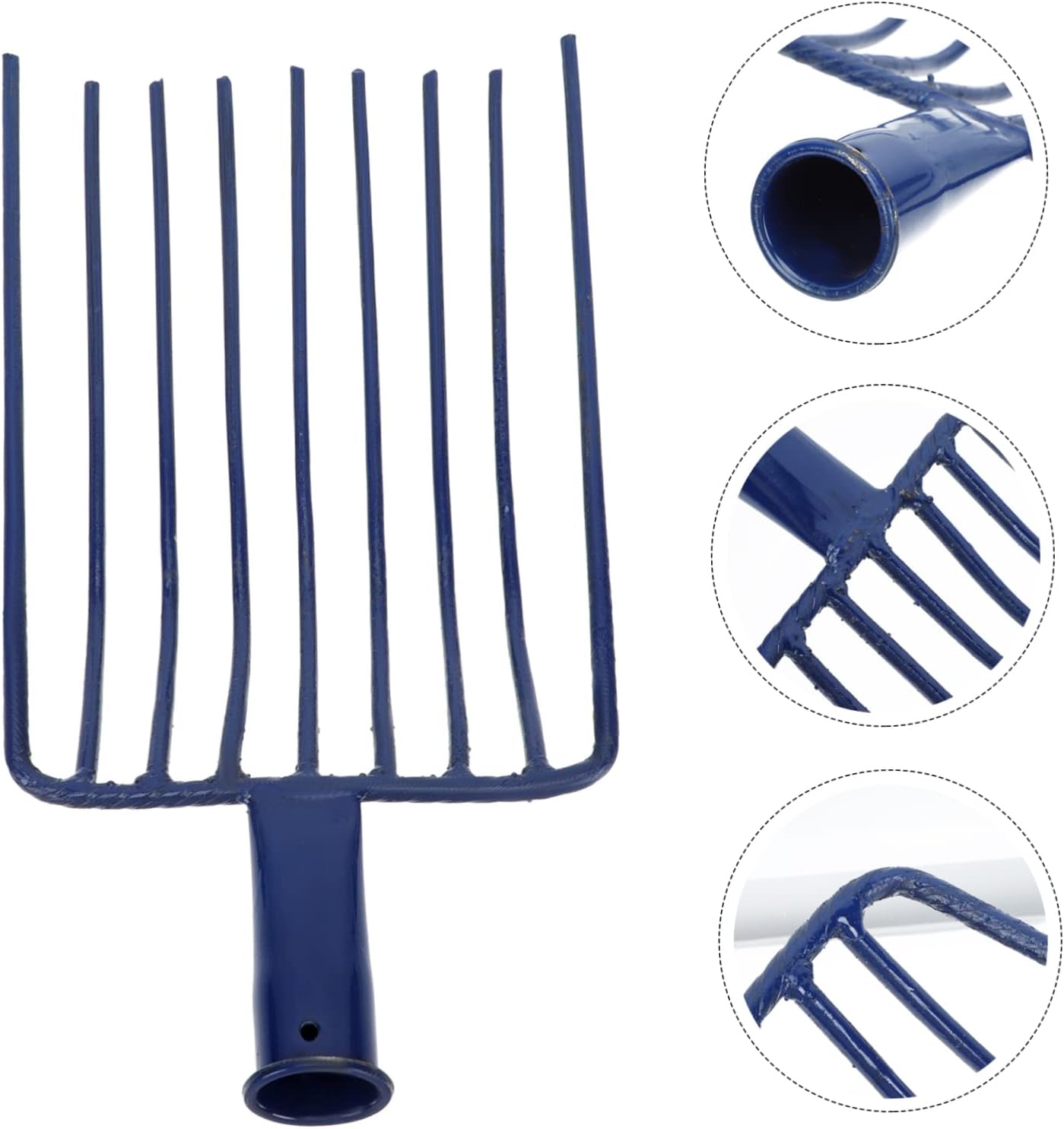 Coal Shovel Nine-Tooth Fork Rake Steel Material Easy to Use Light and Convenient