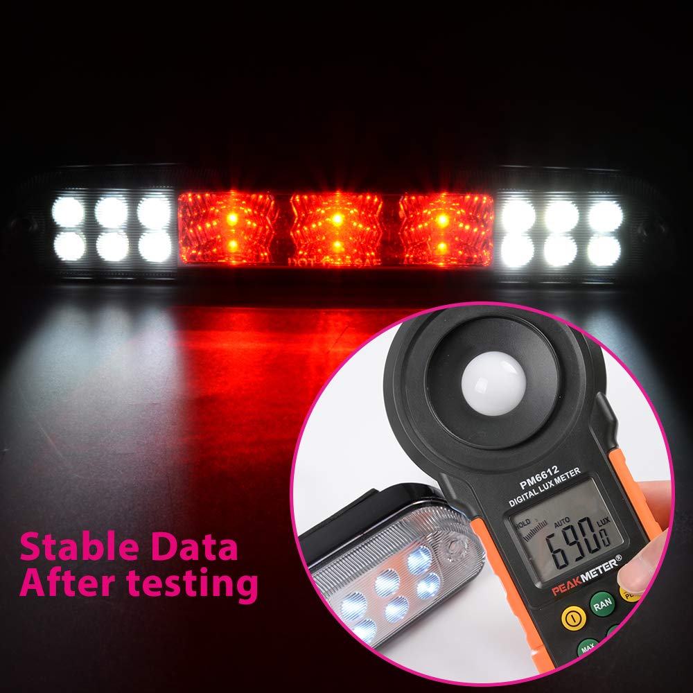 New Compatible For Ford F250 F350 F450 F550 Super Duty Pickup 99-15/Ranger 93-11/Explorer Sport Trac 01-05/Mazda B-Series Pickup 93-10 High Mount LED Third 3rd Brake Light Rear Mount Brake