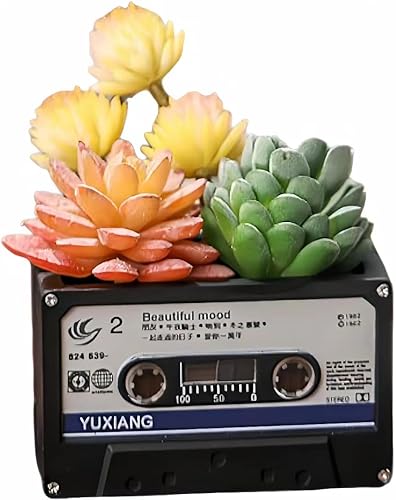 Soporte de cinta de casete vintage para escritorio, suministros de oficina, decoración de cubículos, accesorios de espacio de trabajo kawaii,