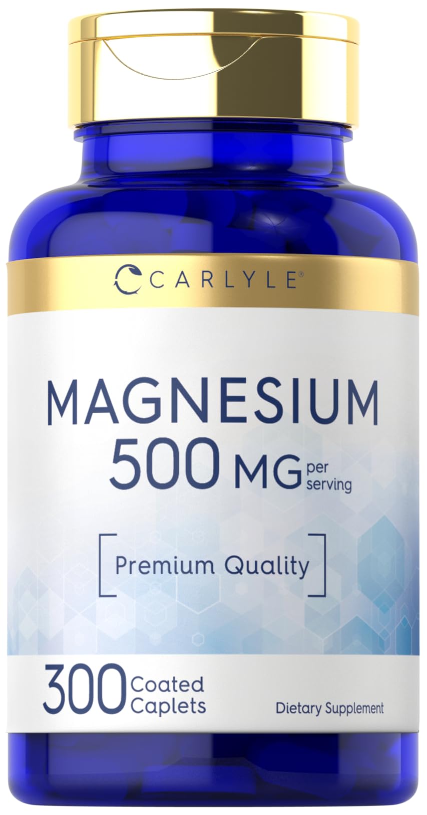 Carlyle Magnesium Oxide 500mg | 300 Caplets | Premium Quality 300 Count (Pack of 1)