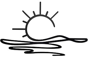 noxozoqm Sunshine Metal Sign: Illuminate Your Walls with Modern Boho Charm