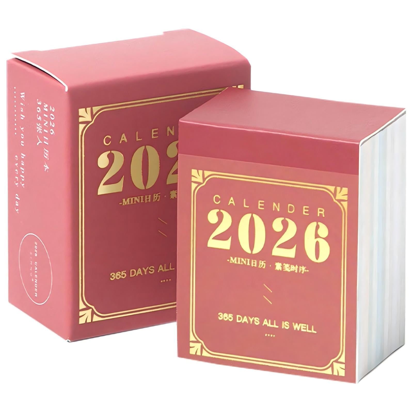 Mini Desk Calendar 2026 – Portable Schedule Planner