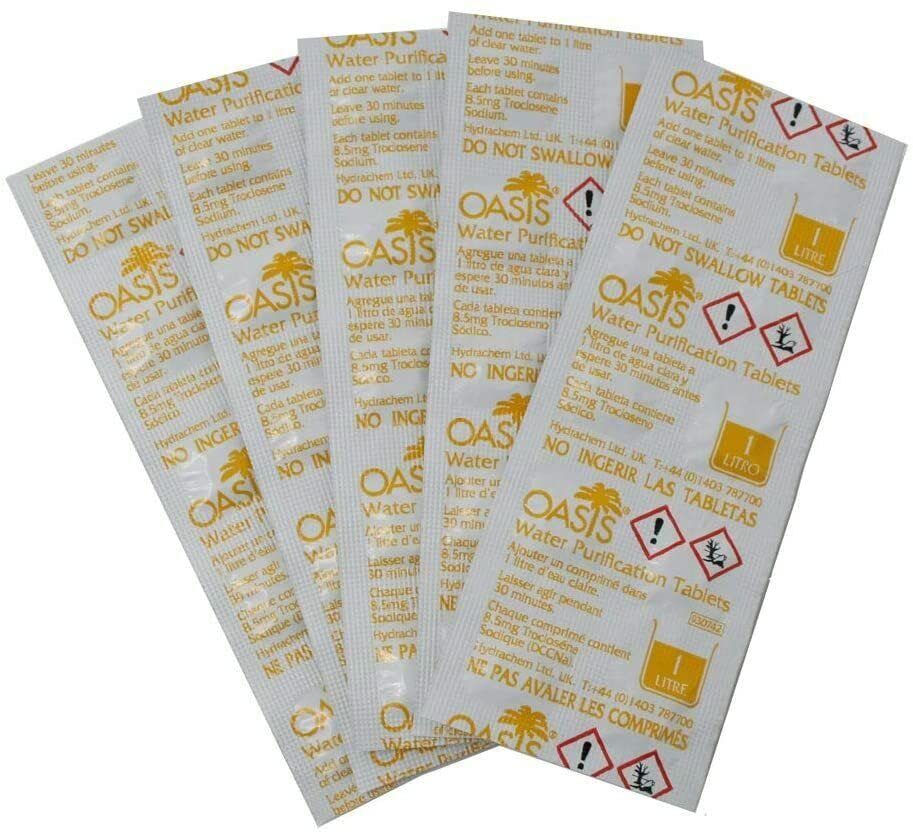 Pasha81 Oasis 8.5 mg Emergency NADCC water Purification Tablets (300)