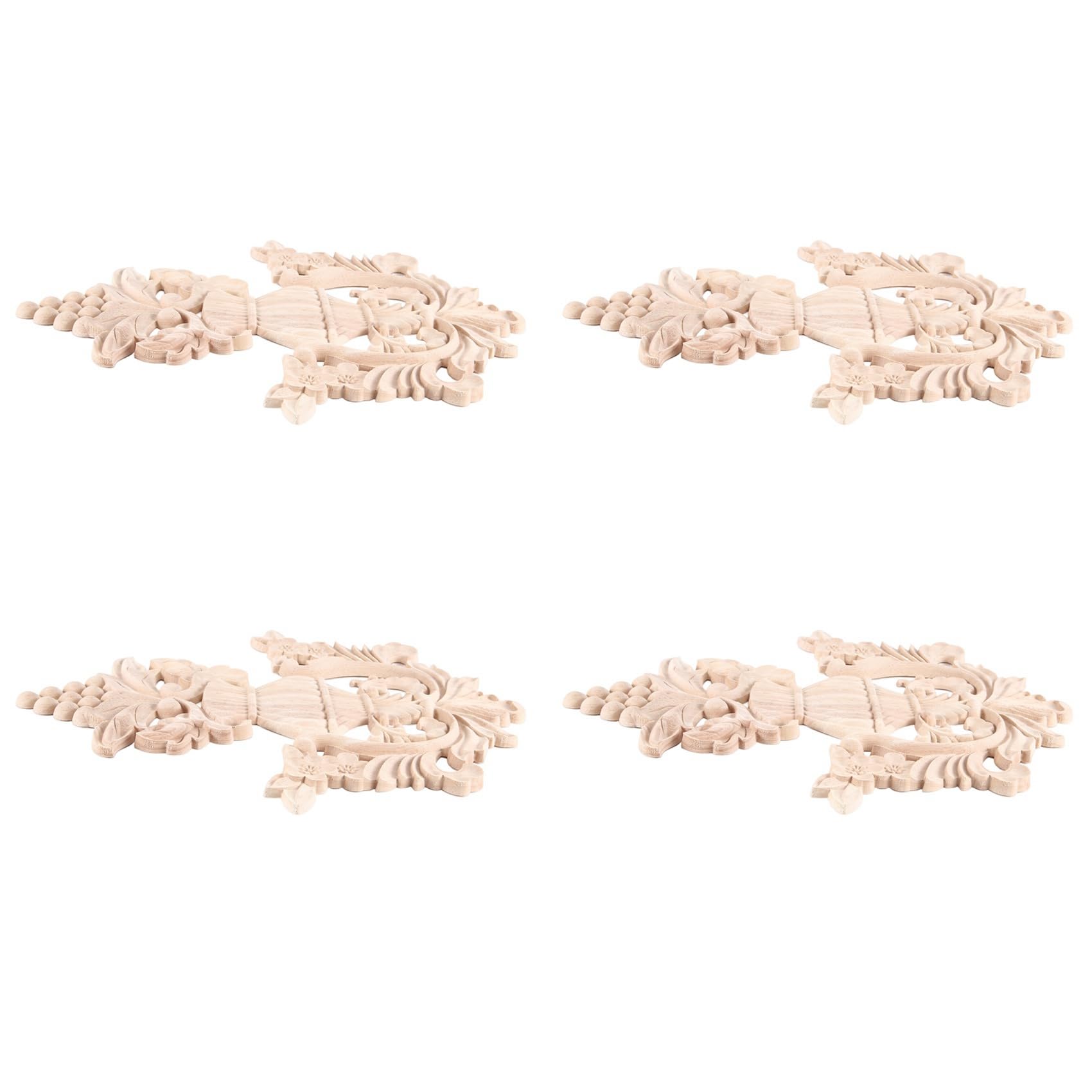 Meubles de maison décorés avec cette applique en bois sculpté d'angle pour salon et portes