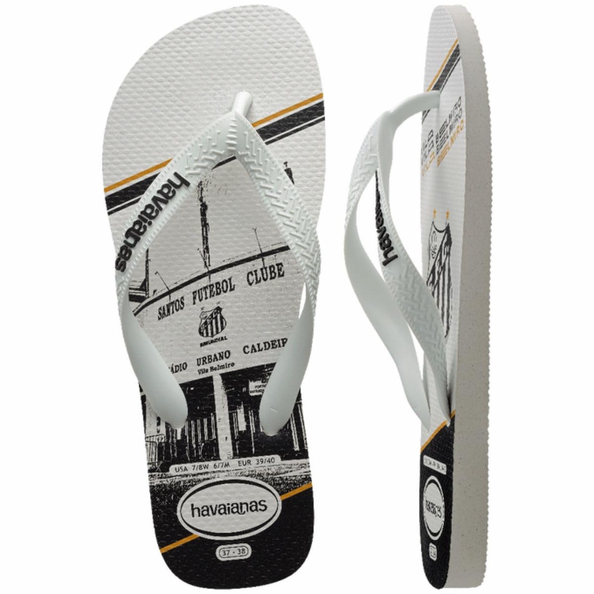 Chinelo Havaianas Top Times Santos Infantil (Branco, BR, Criança de 4 a 8 anos, Faixa Numérico, M, 27, 28) em promoção! Veja a oferta e mais achadinhos de Sandálias & Chinelos Infantis 4 Hoje é o melhor dia para comprar Chinelo Havaianas Top Times Santos Infantil (Branco, BR, Criança de 4 a 8 anos, Faixa Numérico, M, 27, 28) com aquele preço maroto! Promoção! Aproveite a oferta! 4