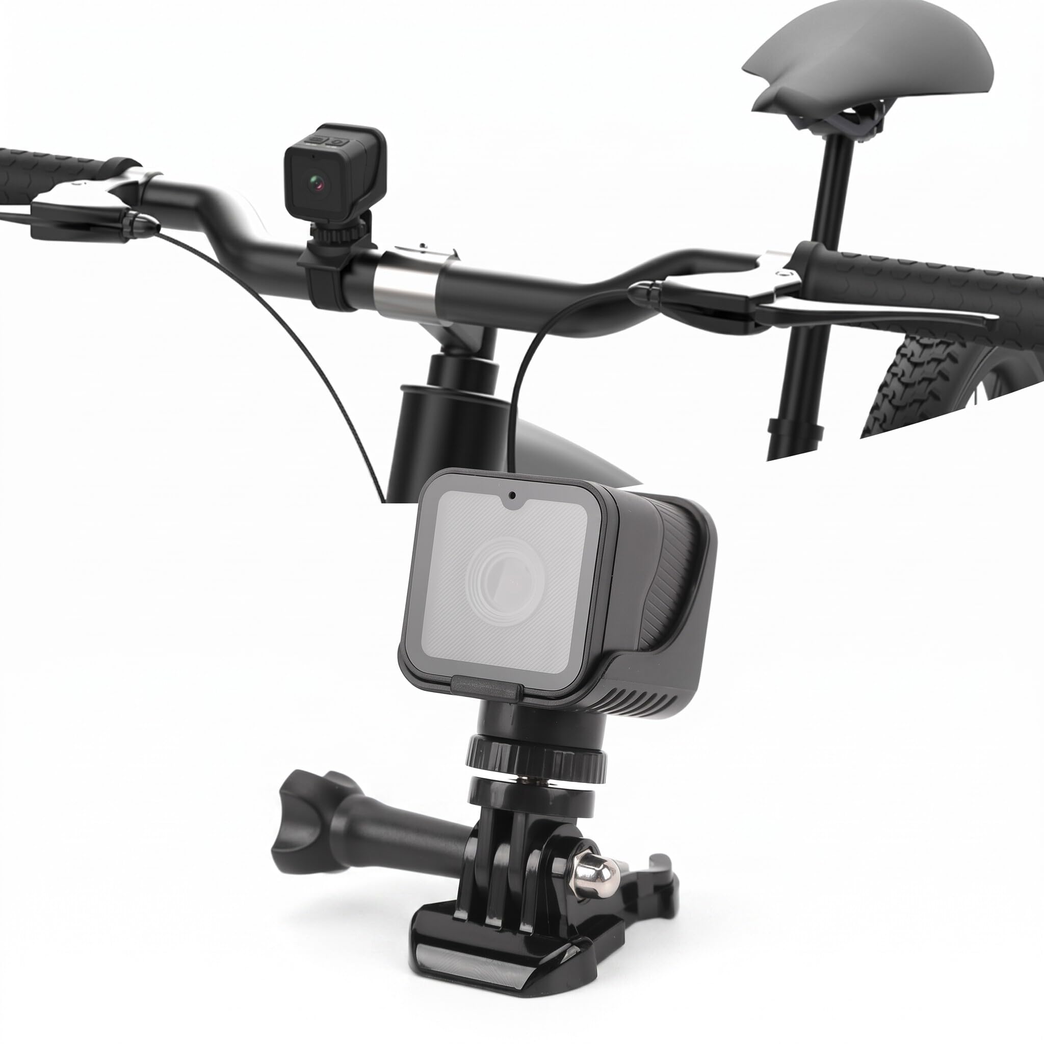 Telecamera WiFi per Bici da Manubrio, Mini Videocamera Sportiva 1080P con Grandangolo 120°, Registratore Esterno Impermeabile per Bicicletta, Montagna, Bici da Strada