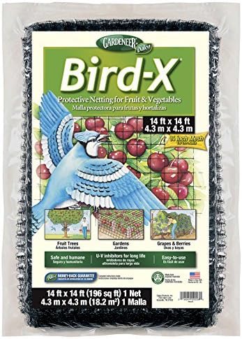 Dalen Bird X Protective Mesh Netting - Keep Birds and Pests Away from Your Garden – Non Toxic - Made in The USA - 14' x 14'