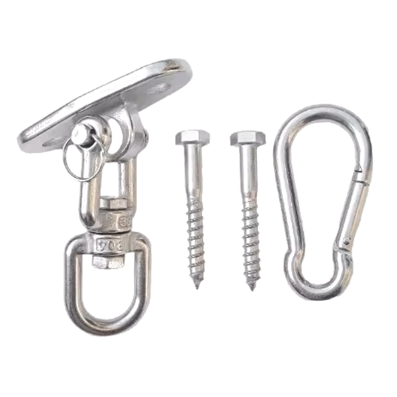 VHcgCGJ Ceiling hook, 1 Set Hammock Chair Hook Rotatable Sandbag Swing Kit Load-Bearing(D,Self tapping screws)