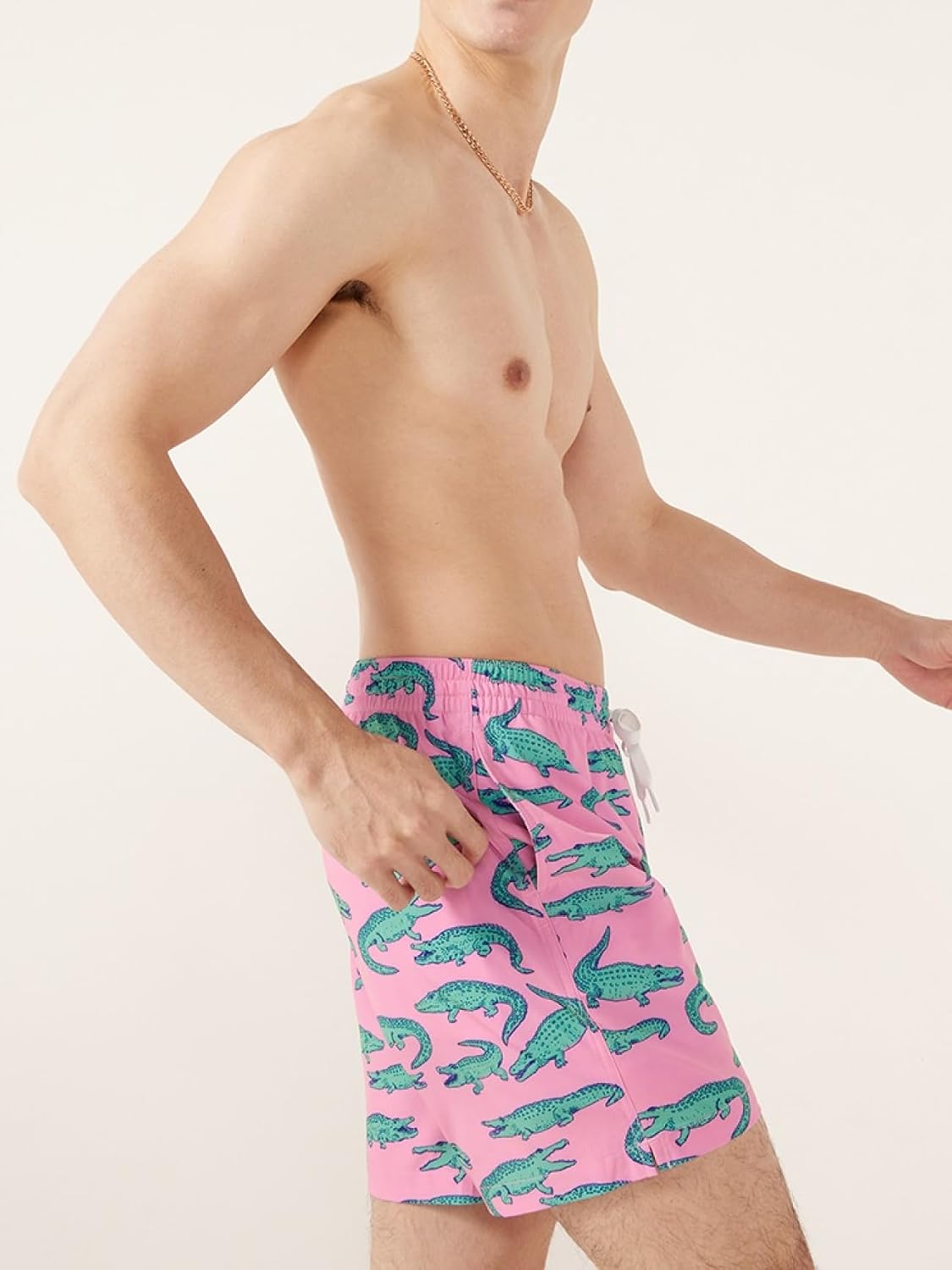 Chubbies Mens Swim Trunks – Mens Swim Shorts with 4-Way Stretch, 7” Beach Shorts with Elastic Waist, Mesh Lining, UPF 50+