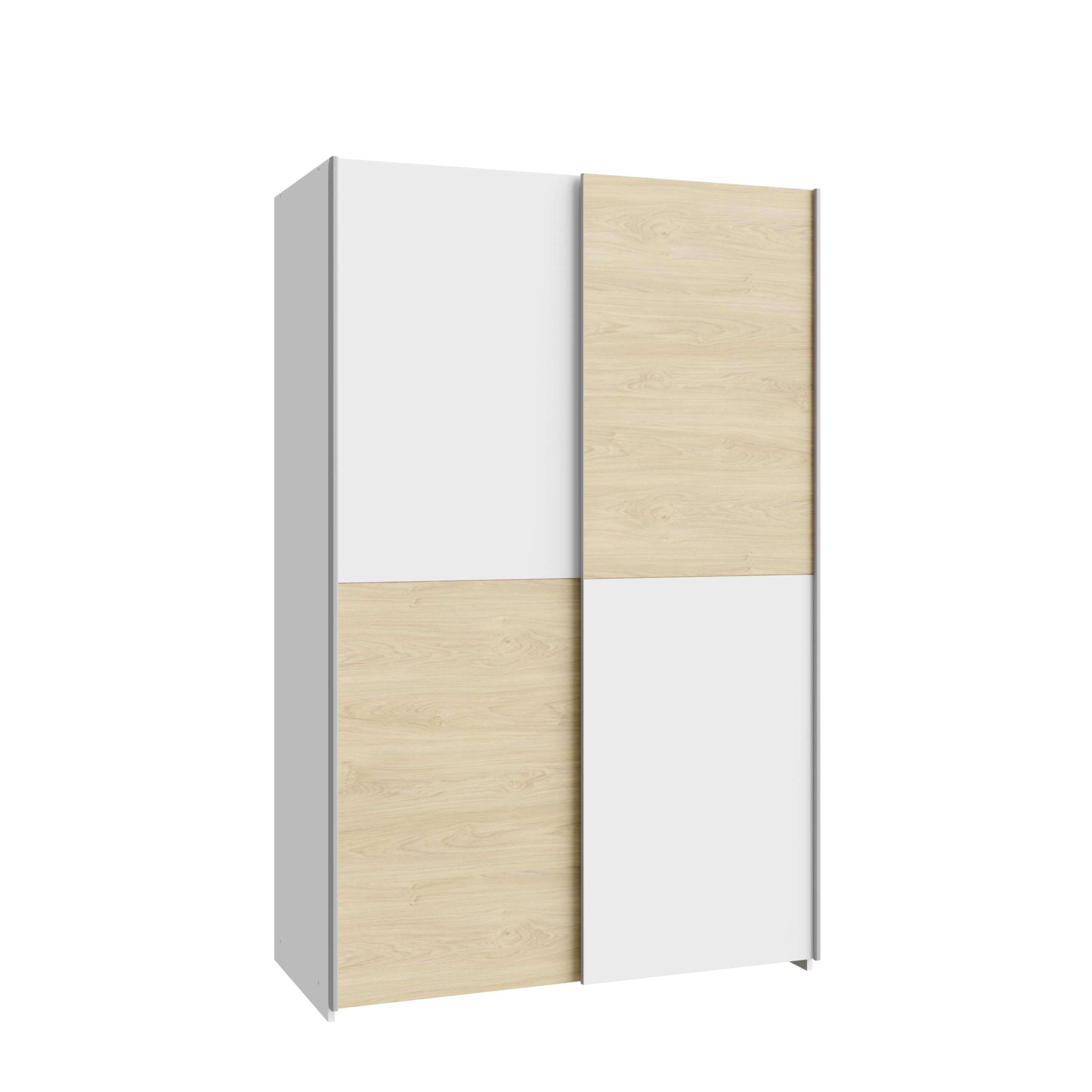 Armadio con ante scorrevoli in legno truciolare 120x191x61 cm AVANTI TRENDSTORE