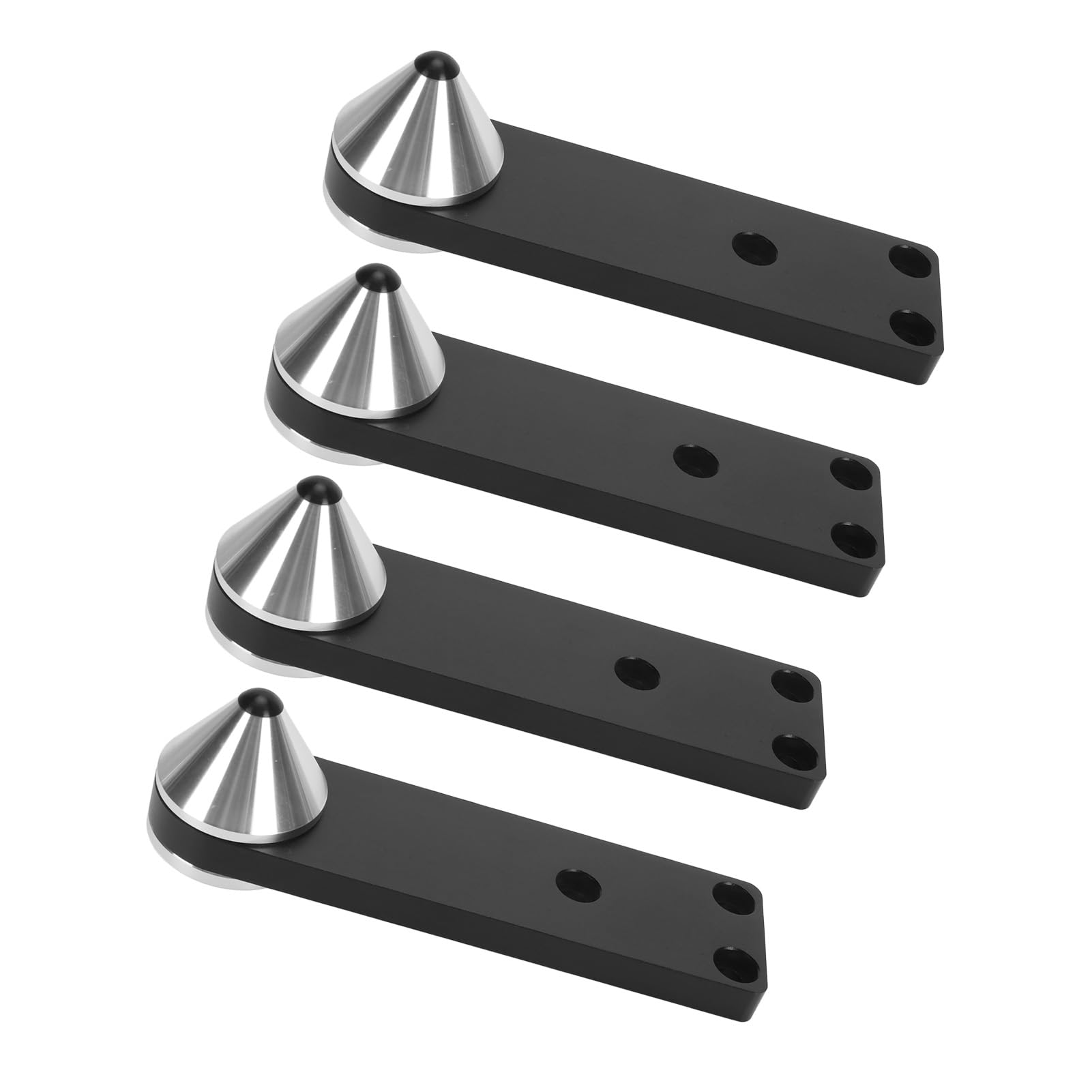 Lautsprecher-Spike-Füße aus Aluminiumlegierung, Stoßfest, Verstellbarer Lautsprecherfuß für Bücherregal-Subwoofer-Leistungsverstärker