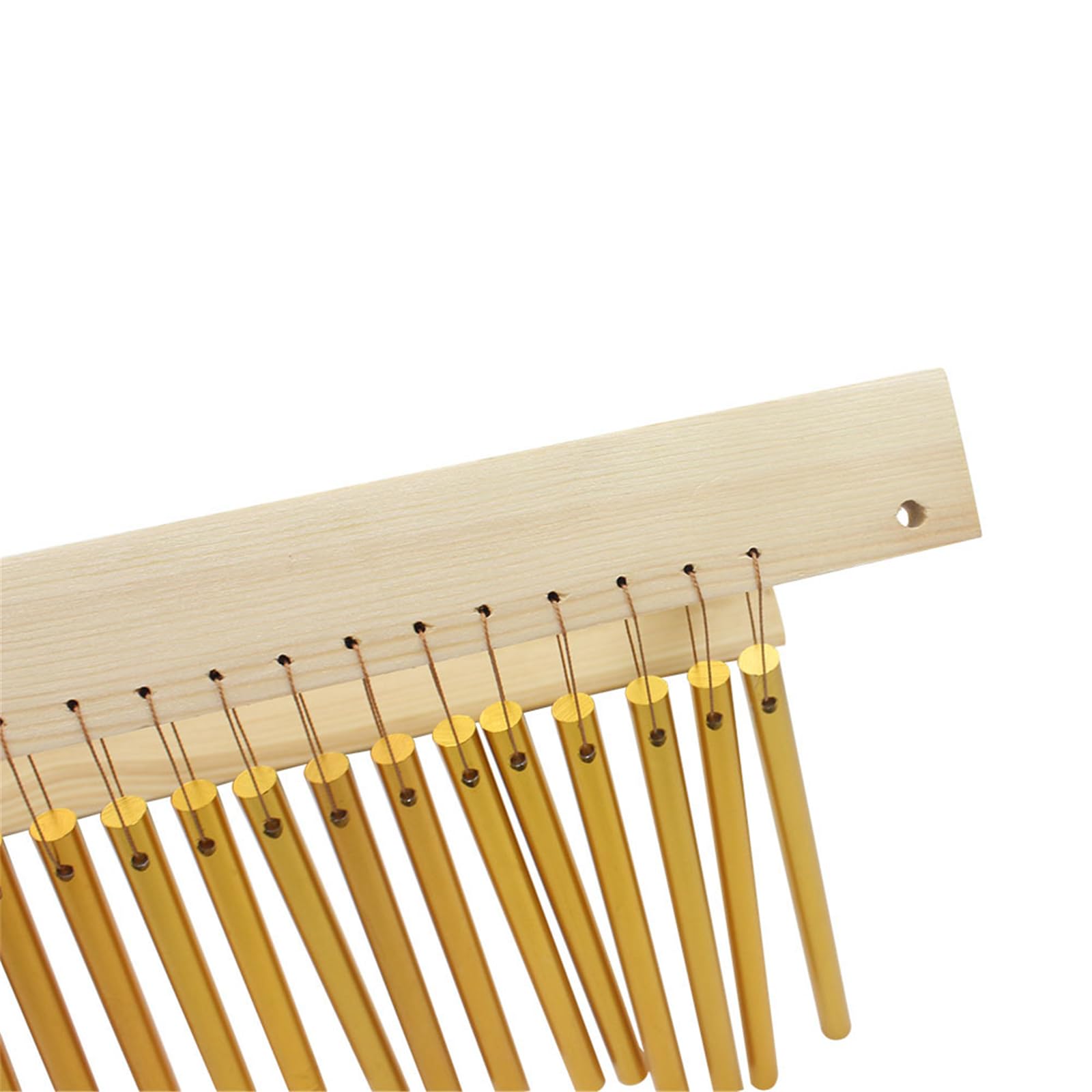Campanillas de viento portátiles de 20 notas con base de madera, campanillas musicales perfectas para práctica musical y escenario, aleación de aluminio, vientos de percusión