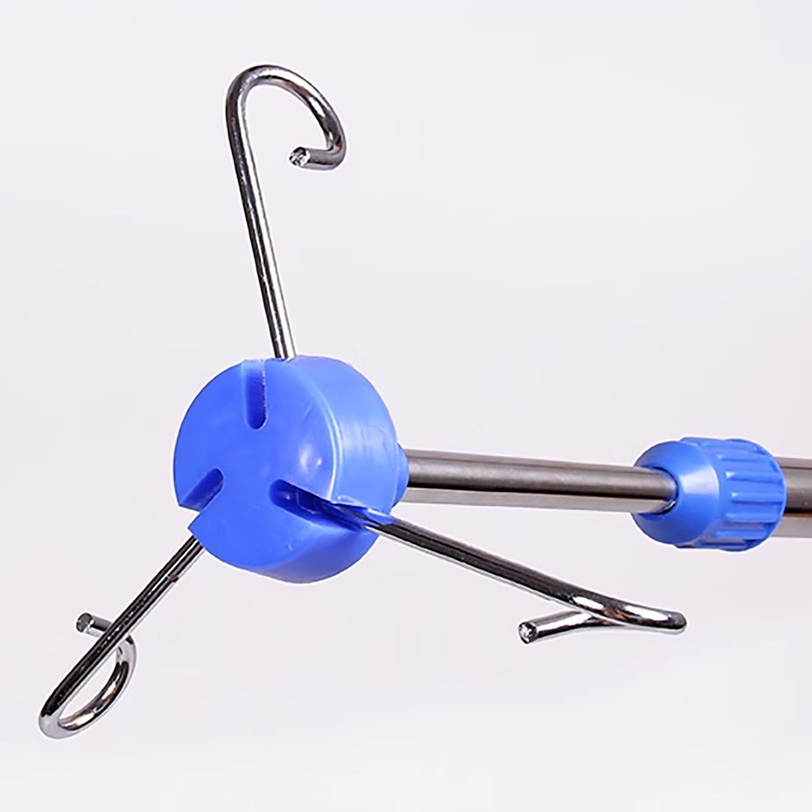 Asta per Flebo, Porta Flebo, Aste Portaflebo in Acciaio Inossidabile Supporto per Sacca Portaflebo Portatile con 2 Ganci per Ospedale e Casa, Altezza Regolabile (3 Ganci, 4 Ganci) (Size : B)