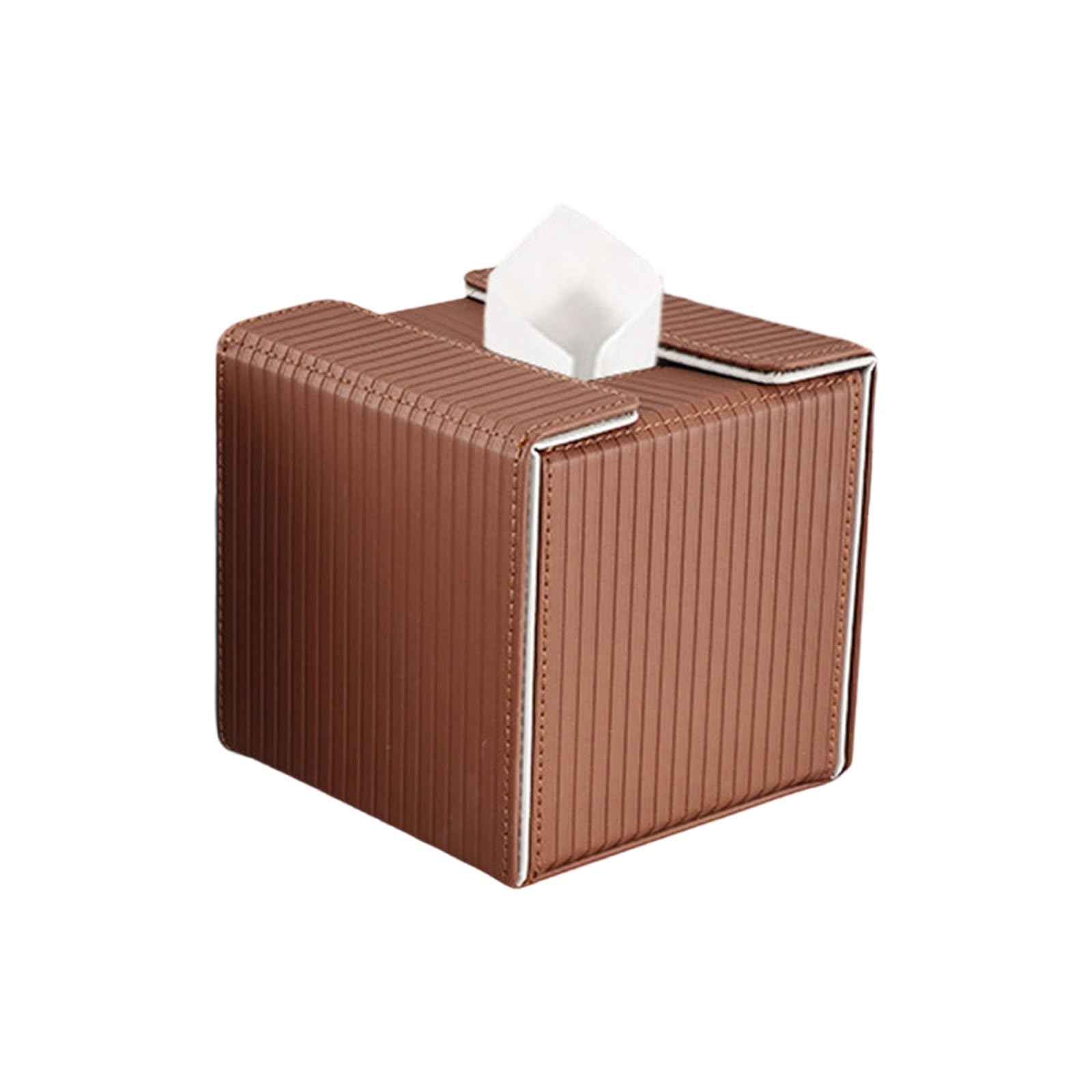 Buxuaaaa Sturdy Tissue Covers with Creative Designs Paper Box Stylish Tissue Box Holder for Adding Elegances to Any Room Square Holder