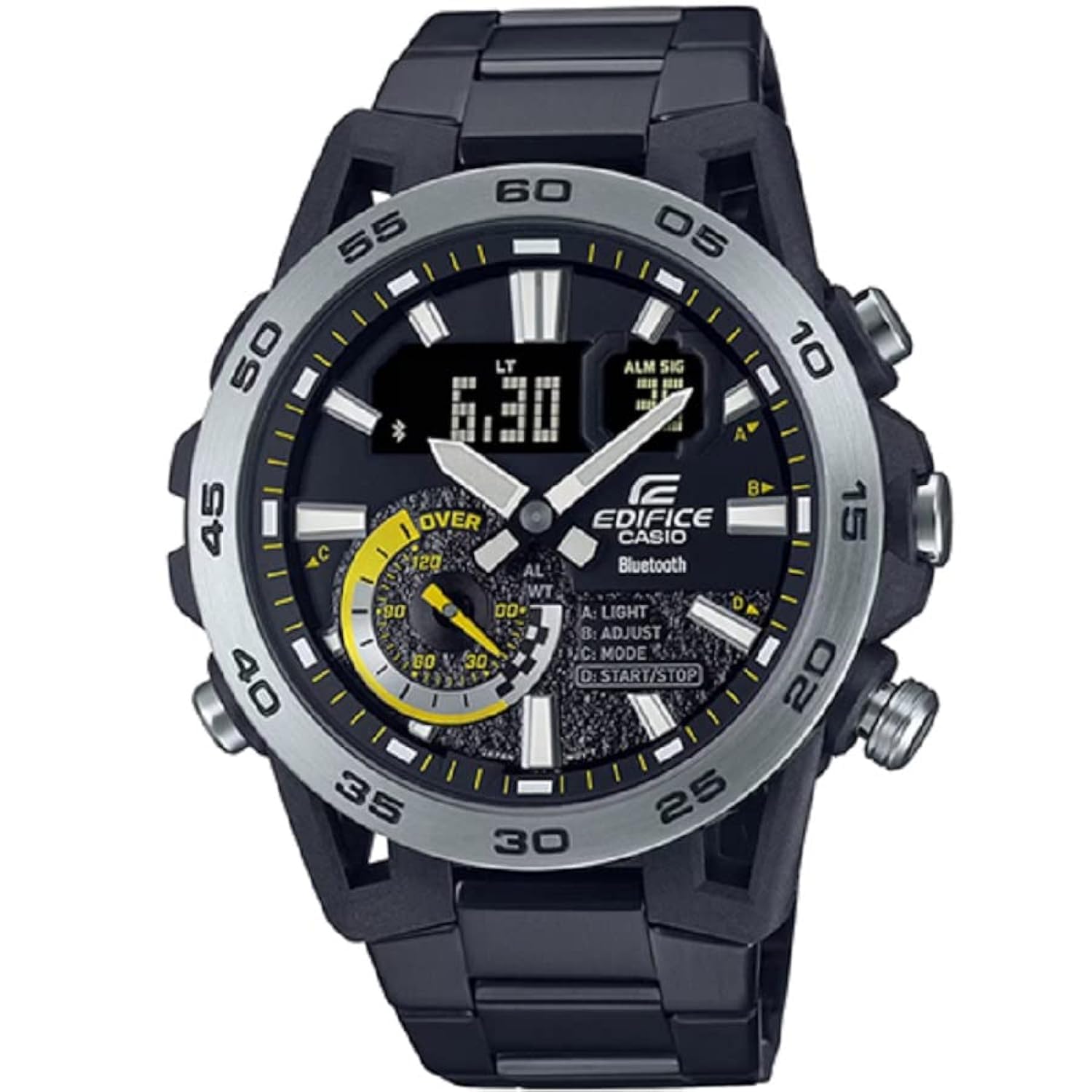 Casio Edifice Men's Watch - ECB-40DC-1ADF Black Dial, Black Band