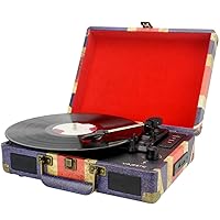 Majestic TT-43 BT/USB/SD/AX, Valigetta Giradischi 33/45/78 Giri Portatile con Bluetooth