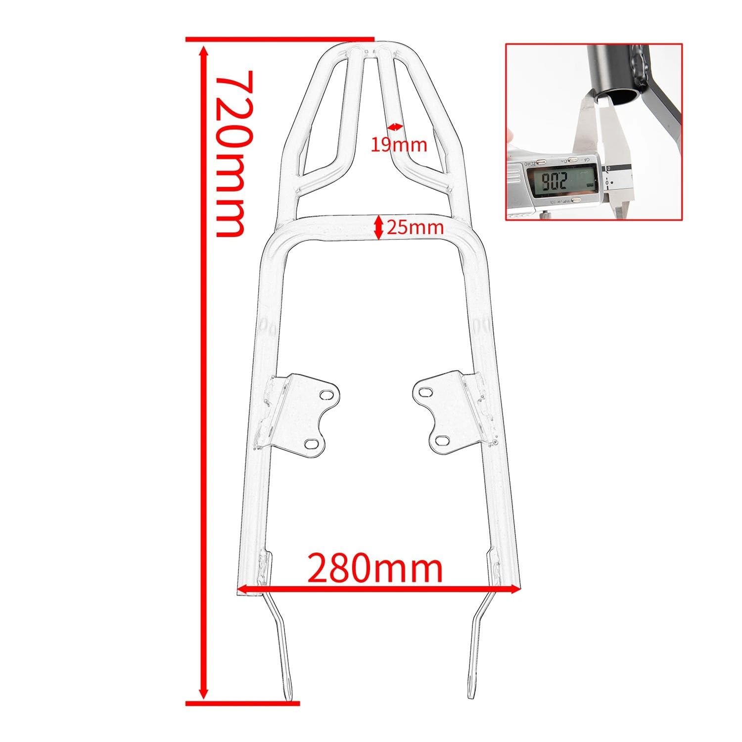 Amazon | バイク用 リアキャリア ために トライアンフ ために