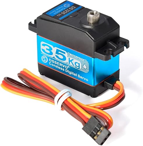 Miniatura 7 de KingVal Servo digital de repuesto de engranaje de metal de 77.2 lbs sin núcleo de par grande con kit de tornillos de brazo servo 25T, compatible con