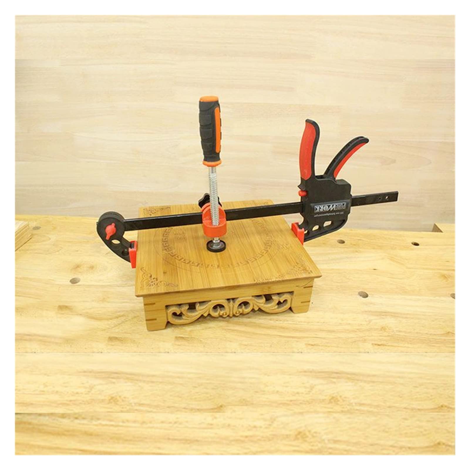 Morsetto per Bordi per Lavorazione del Legno Morsetto Morsetto rapido Espansione Utensile ausiliario Mandrino Vite Morsetti per Bordi Morsetto