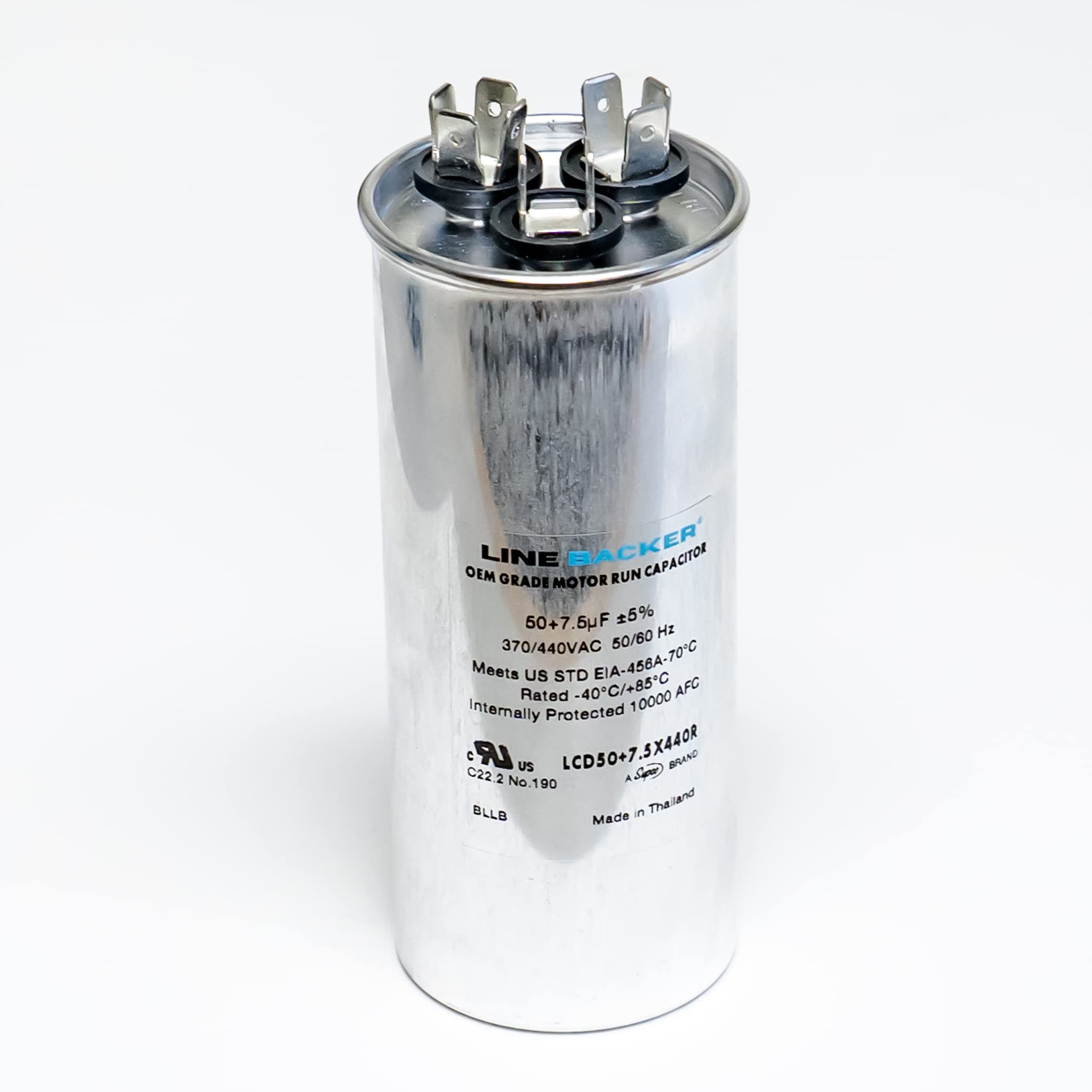 Amazon.com: Supco Capacitor Round Dual Run 50 + 7.5 uf 370
