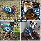 Spark Paws Strick Hundepullover – Ultrasofter, Warmer Winterpullover für kleine, mittlere & große Hunde – Dehnbarer Hundepullover für French Bulldogs, Pitbulls, Hündinnen & Rüden, (Flower,3XL)
