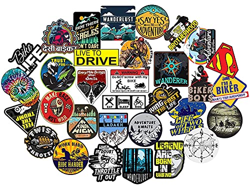 Image of Graphixdesign Decals Self-Adhesive 30 Pack Random Stickers For Skateboard, Helmet, Laptop, Bicycle, Hypebeast, Bike, Guitar (Vinyl)