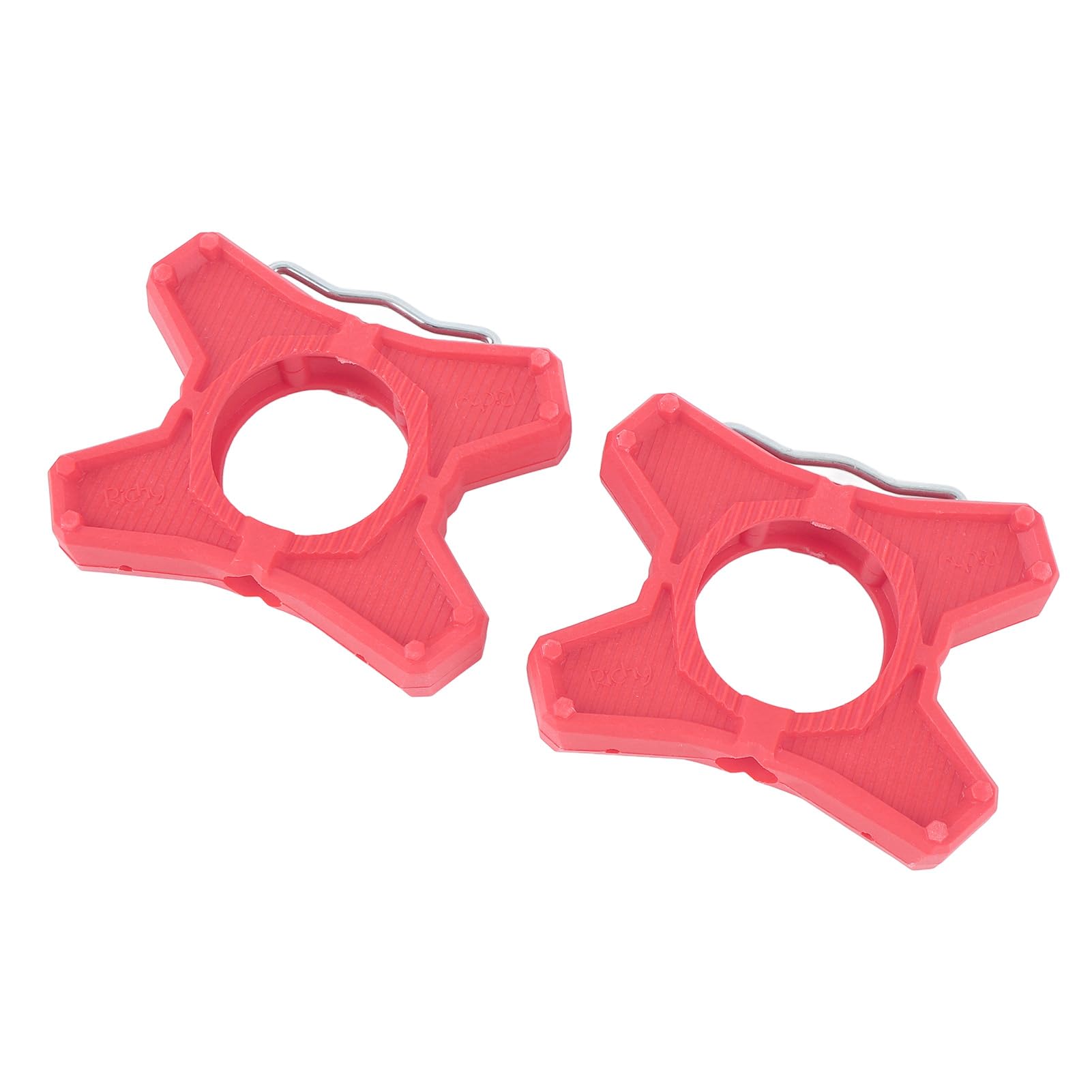 Cycle Pedal Adapter ABS Anti Slip Hexagonal Design Pedal Converter Flat Bracket for Road Cycle Mountain Bike 2 Pieces (Pink)