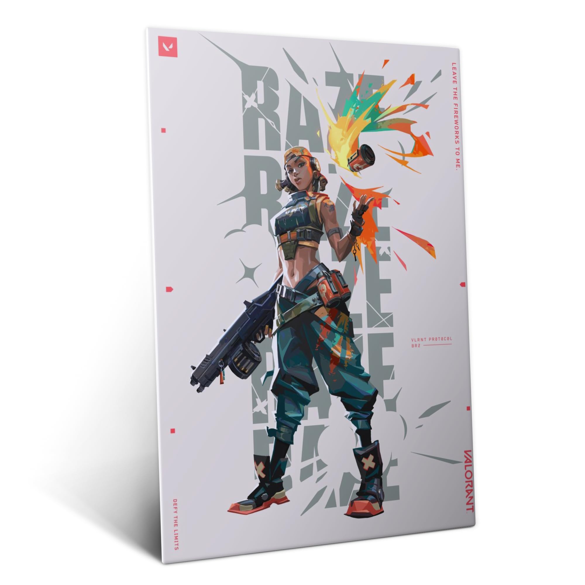 Displate Metall poster VALORANT Agent Raze Größe M