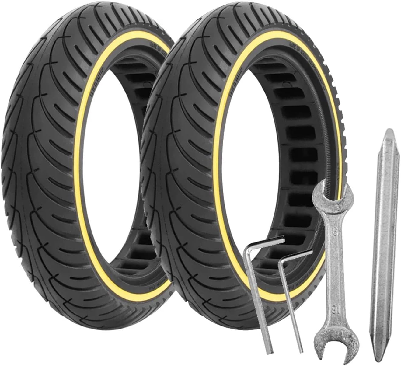 8.5 Inch Honeycomb Tyre Soild Tires,Compatible for Xiaomi M365 1S Pro Electric Scooter Anti-Explosion Shock Absorber Damping Spare Wheels