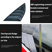 Vista 3 de Rejilla ABS para ventana lateral trasera, embellecedor de ventilación, cubierta de persianas para Ford Fusion 2013 2014 2015 2016 2017 2018 2019