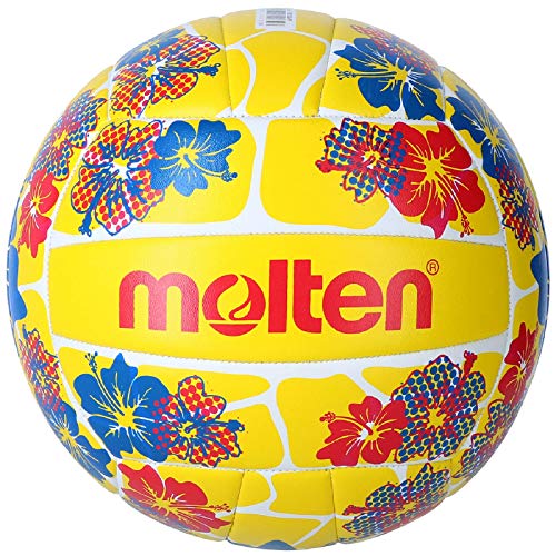 Cucito a macchina Molten VB1300 Pallone da beach volley Flowers/Yellow 5
