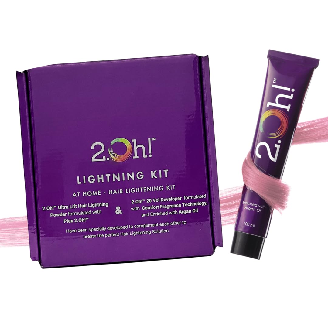 2.Oh! Italian- Pastel Pink Hair Color DIY Kit | Semi Permanent Hair Color + Hair Bleach | Highlights Kit for Women & Men |... - Review, Price and Buying Guide